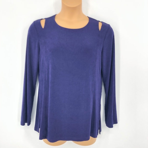 Chico's Tops - Travelers by Chicos Size 2 Large Top